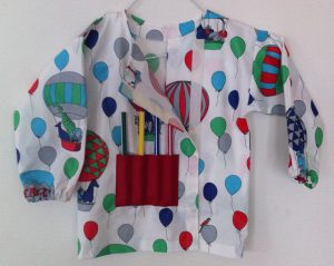 blouse de peinture déscratché ouverte à moitié