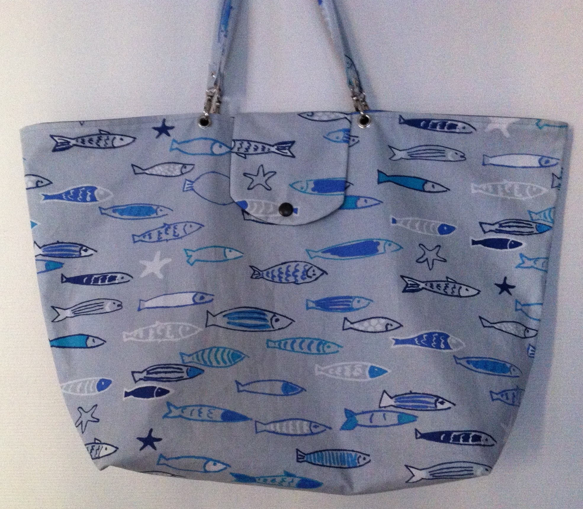Sac De Plage Leberna En Maille - 55x40x20cm Pliable Et Léger