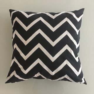 Housse de coussin à motifs chevrons