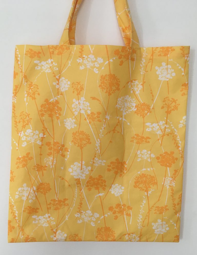 Sac à Main Pliable Fourre-tout Jaune - Polyester, Taille Moyen - Neuf Jamais Servi