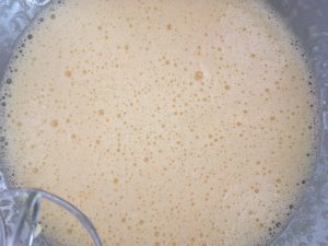 melange avec beurre fondu.