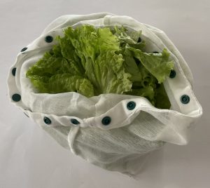 salade dans le sac filet.