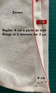 Replier encore sur 2 cm