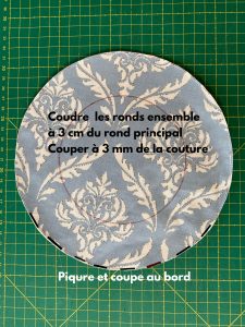 Coupe au bord de la charlotte lavable