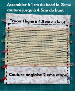 Retourner le sac a vrac a l envers.Assembler.